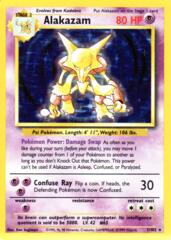 Alakazam - 1/102 - Holo Rare - Unlimited Edition